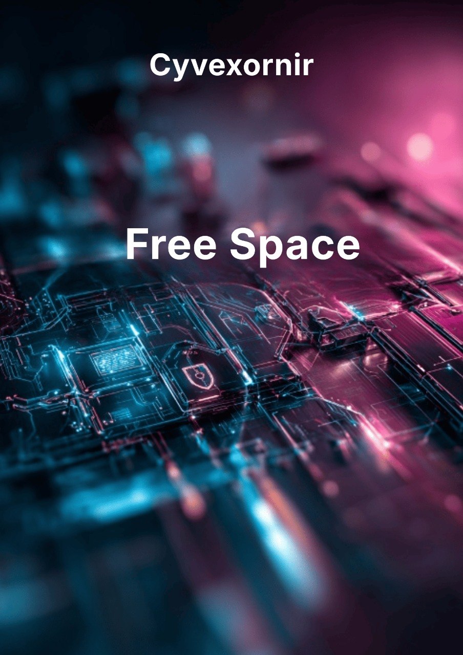 Futuristic interface with 'Free Space' text and 'Cyvexornir' branding.